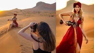 Natural Light Photoshoot in Dubai Desert Behind The Scenes