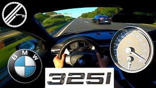BMW 325i touring E91 218 PS Top Speed Drive On German Autobahn No Speed Limit