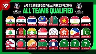  All Teams Qualified AFC Asian Cup 2027 Qualifiers Third Round