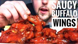 ASMR EATING BUFFALO WINGS - SMACKINGWHISPERING INTENSE SOUNDS