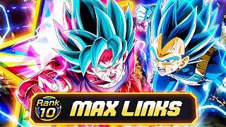 INCREDIBLY POWERFUL EZA LR PHY SSBK Goku SSBE Vegeta 100% Max Links First Look  DBZ Dokkan Battle
