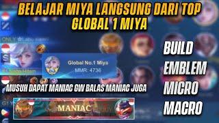 TUTORIAL MIYA LENGKAP BESERTA BUILD EMBLEM MICRO DAN MACRO USER MIYA WAJIB NONTON INI - MLBB