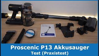 Proscenic P13 Akku Staubsauger  Test Praxistest auf Laminat Fliesen und mehr