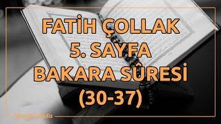 Fatih Çollak - 5.Sayfa - Bakara Suresi 30-37