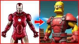 SUPERHEROES but SIMPSONS  All Characters Marvel & DC