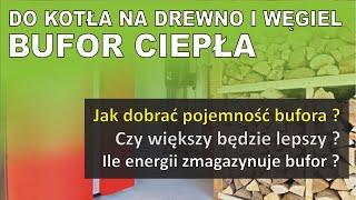 BUFOR CIEPŁA do kotła na drewno czy węgiel jakiej pojemności dobrać? Czy większy będzie lepszy ?