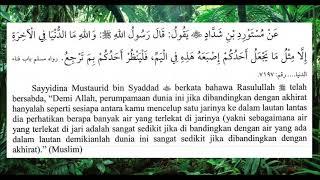 HADIS - Bandingan Dunia Secelup Air