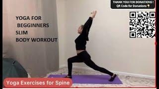 YOGA EXERCISES FOR BEGINNERS  SLIM BODY WORKOUT  HOW TO GET SLIM LEGS ?