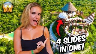 Riding The World’s Biggest Water Slide In The Jungle