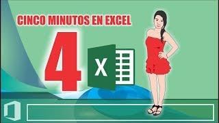 CINCO MINUTOS EN EXCEL - 4 USO DE FÓRMULAS