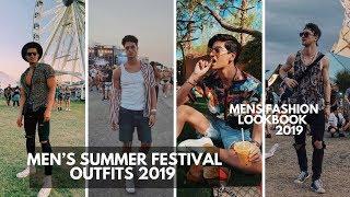 Men’s Festival Outfit Inspiration  How to Dress for FESTIVAL  Mens Fashion  Lookbook 2019