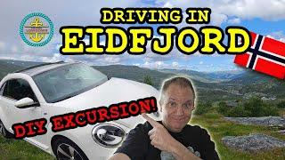 Driving From Eidfjord to Voringsfossen Waterfall in Norway