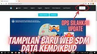 Cara Update Data Di Web Baru SDM Data Kemdikbud 2022