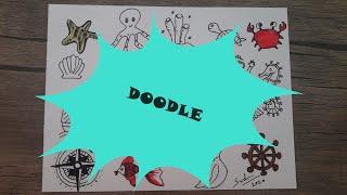 DENİZ TEMALI DOODLE ÇİZİMLERİ