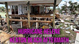 Extensive Drone Damage Survey After Hurricane Helene Keaton Beach FL