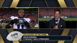 Tom Brady’s LFG Player of the Game Cowboys LB Micah Parsons  Week 1 DIGITAL EXCLUSIVE