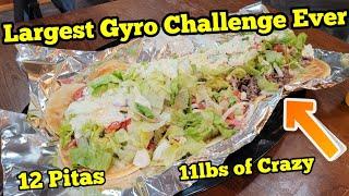 The Largest Gyro Challenge  ManvFood  Greek  Absolutely Absurd