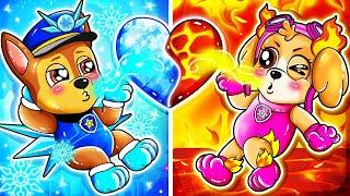 Elemental Love Story Ice vs. Fire ️‍ - Very Happy Story - Paw Patrol Ultimate Rescue - Rainbow 3