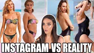 REACTING TO BODY GOALS SUPERMODELS IN REAL LIFE. INSTAGRAM VS REALITY.