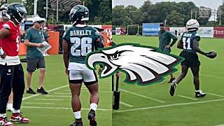 Philadelphia Eagles FULL Training DAY 2 HIGHLIGHTS Saquon Barkley & AJ Brown putting IN WORK