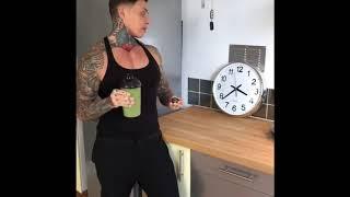 Rene Campbell - Drinking a Seitan liquid meal in under 30 seconds wheat gluten