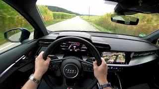 2022 Audi S3 Sedan 310PS POV drive + Autobahn Top Speed 268kmh