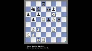 Chess Puzzle EP054 #chessendgame #chessendgames #chesstips #chess #Chesspuzzle #chesstactics