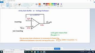 unity gain buffer or voltage follower