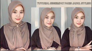 STYLE HIJAB SEGEIMPAT PARIS JADUL  CANTIK ELEGANT  By Nurul Muafika