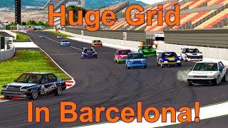 Huge Grid of RM2 & RM1 Class Cars @ Barcelona - BeamNGMPRM² - 24 W5D2 League Racing