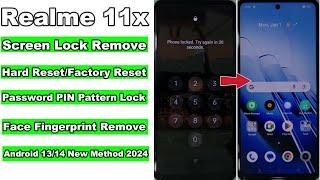 How to Hard ResetFactory Reset in Realme 11x 5GRealme 12x Unlock Screen Lock Password PIN Pattern