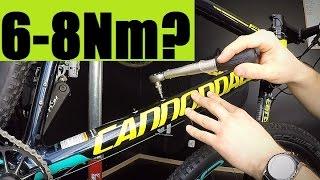 Tightening Bolts Safely - How To Use A Torque Wrench + By Hands Tips... Bicycle Maintenance