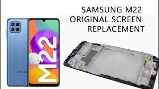 Samsung SM-M225F GALAXY M22  Original Screen Replacement Tutorial  Wymiana wyświetlacza