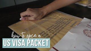 How to Open a US Visa Packet ️ #eb3visa #pinoyinusa #usrn