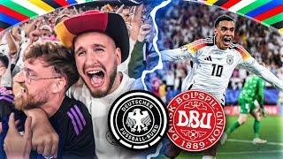 WIR stehen im VIERTELFINALE BUS KAPUTT Deutschland vs Dänemark Stadion-vlog