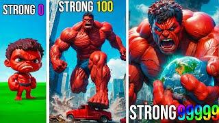 Weakest To STRONGEST RED HULK In GTA 5