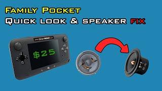 Family Pocket  16-bit pocket  Quick look and speaker FIX