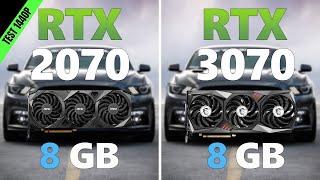 2070 vs RTX 3070  Teste de FPS em 7 JOGOS em 2022