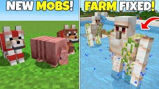 NEW MOBS & FEATURES New Dogs & Armor Iron Farm Fix & More Minecraft Armored Paws Update 1.20.80