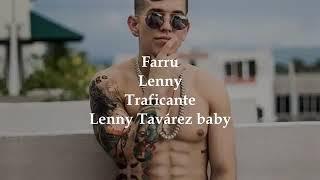 LENNY TAVAREZ  FARRUKO - NO QUIERE AMOR LETRA