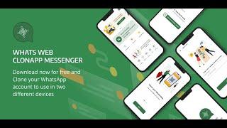 clone WhatsApp web messenger to another device Whats web clonapp for wa web