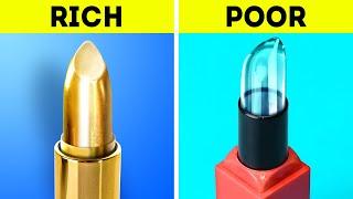 RICH VS. BROKE  Flawless Beauty Hacks And Gadgets