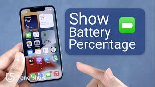 Newest Tips How to Show Battery Percentage on iPhone 1313 Pro13 mini13 Pro Max