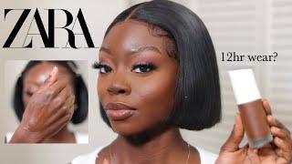 My NEW favorite foundation Zara Limitless Soft Matte Foundation Review + Wear Test  Dark Skin