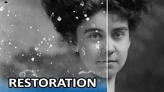 PHOTOSHOP TUTORIAL Photo Restoration How to repair and restore damaged Photographs