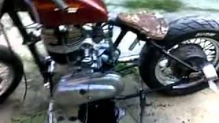 350CC.COM  Royal Enfield Bobber under construction