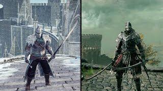 Elden Ring VS Dark Souls 2 Dual Katana Power Stance L1 Combo