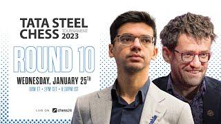 Tata Steel Chess 2023  Round 10  Peter Svidler & David Howell commentate