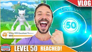 1000 EXCELLENT THROWS in 13 HOURS *LEVEL 50 in 1 DAY* - RANK UP to 50 FAST  Pokémon GO Vlog