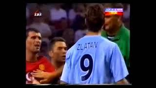 Roy Keane and Beckham confronts Zlatan Ibrahimović mostly Beckham